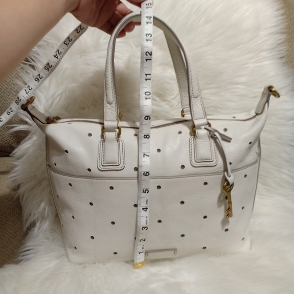 Rare Fossil Julia white perf polka dots - Picture 11 of 12